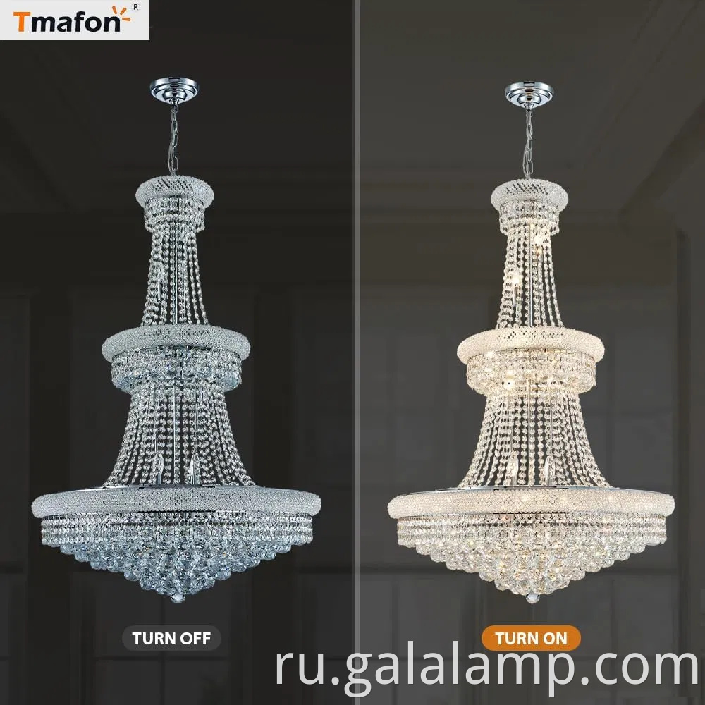 Элегантная золотая хрустальная люстра - современный потолок подвесной светильник